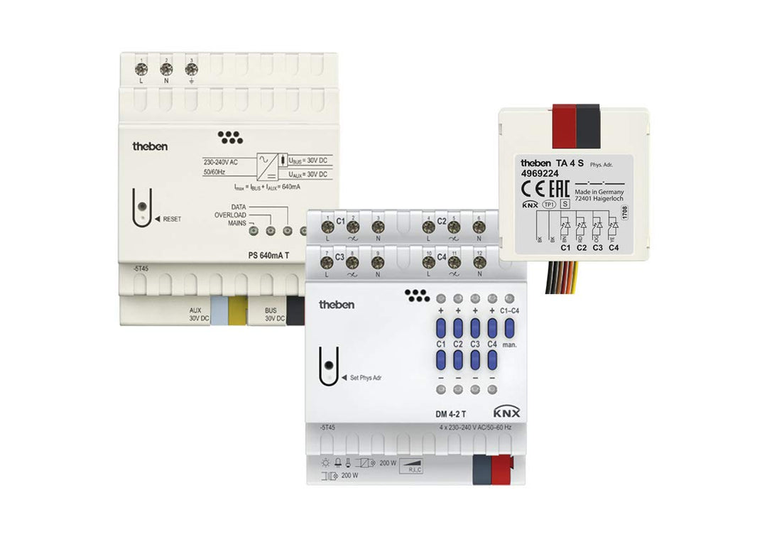 Theben 4990201 KNX Set 1 FIX - Spannungsversorgung - Dimmaktor