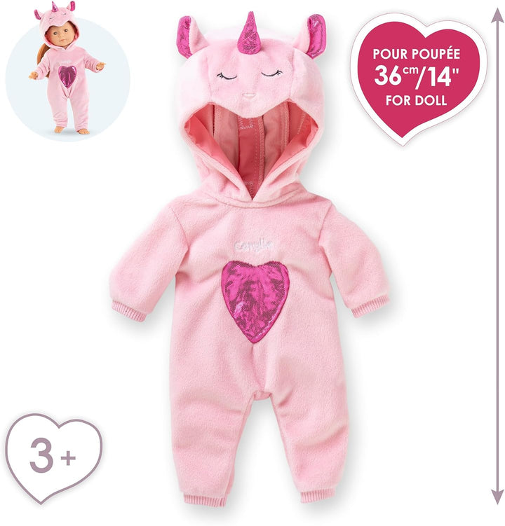 Einhornpyjama pink, für alle 36cm MaCorolle Ankleidepuppen, ab 3 Jahre