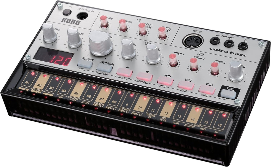 Korg VOLCA-BASS Analog-Synthesizer Schwarz KORG volca bass Single, KORG volca bass Single
