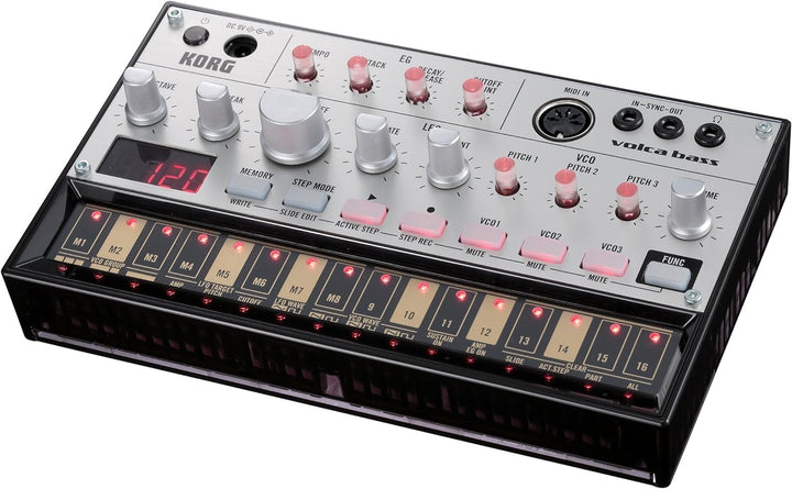 Korg VOLCA-BASS Analog-Synthesizer Schwarz KORG volca bass Single, KORG volca bass Single