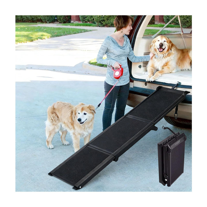 Yinian Hunderampe Auto Klappbar Hundetreppe Haustiertreppe 180cm rutschfest Hunderampen bis zu 75 Kg