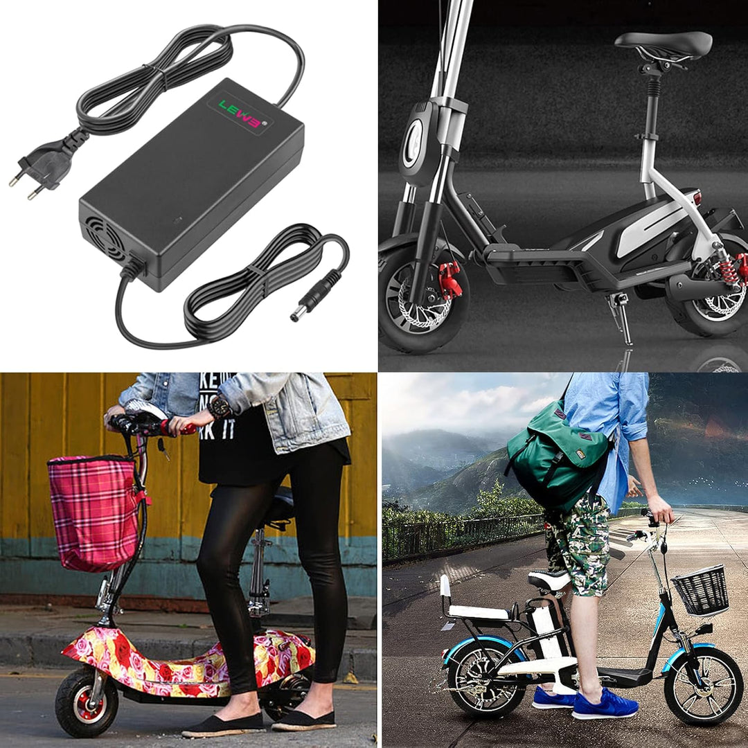 Labtec 54,6V 48V 2A Ladegerät Ladekabel für 48V 2A 13S Li-on Akkus E-Bike Elektrofahrrad Pedelec Hov