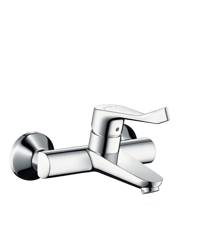 hansgrohe Wasserhahn Focus Care Aufputz Einhebel-Waschtischarmatur, Wandmontage, Chrom