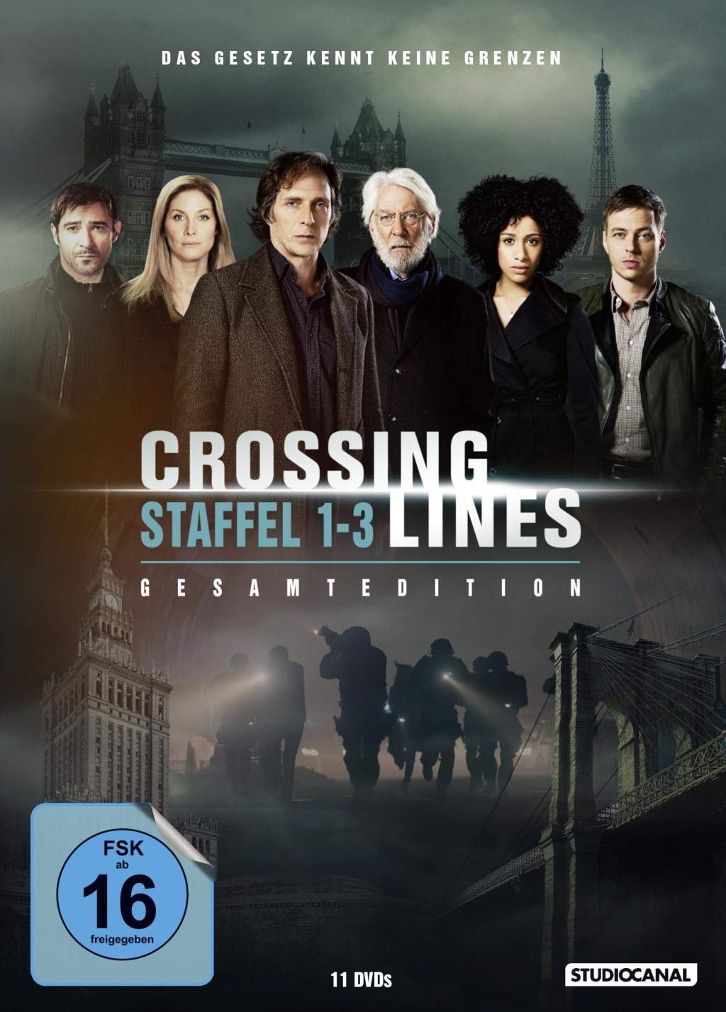 Crossing Lines - Staffel 1-3 Gesamtedition (11 Discs), DVD