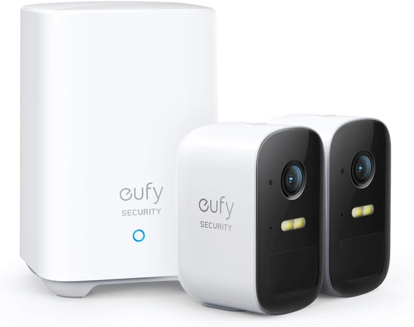 eufy Security eufyCam 2C, kabellose Überwachungskamera aussen, 180 Tage Akku, HD 1080p, IP67 wetterf
