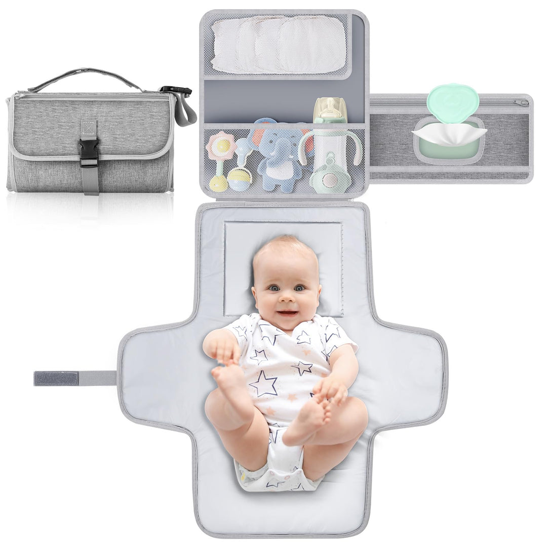Romon Baby Windeltasche mit Wickelunterlage, Kompakte Windeltasche Wickelunterlage Unterwegs Portabl