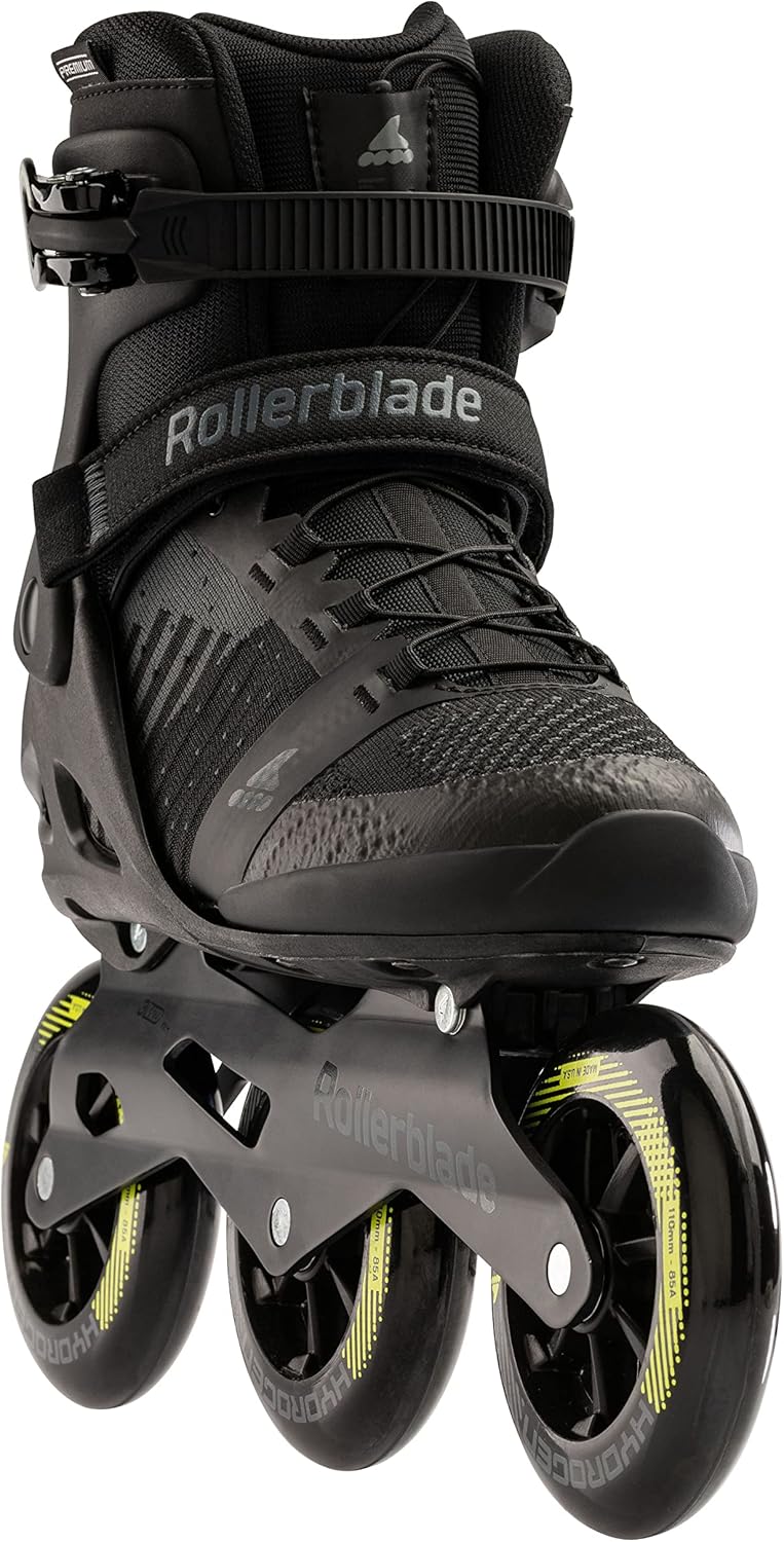 Rollerblade MACROBLADE 110 3WD Inline Skate 2022 Black/Lime 45 1/2, 45 1/2