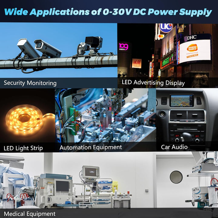 Upgraded Einstellbar Netzteil 0-30V 0-17A 500W Schaltnetzteil Trafo 230v auf 12V 24v 30V Transformat