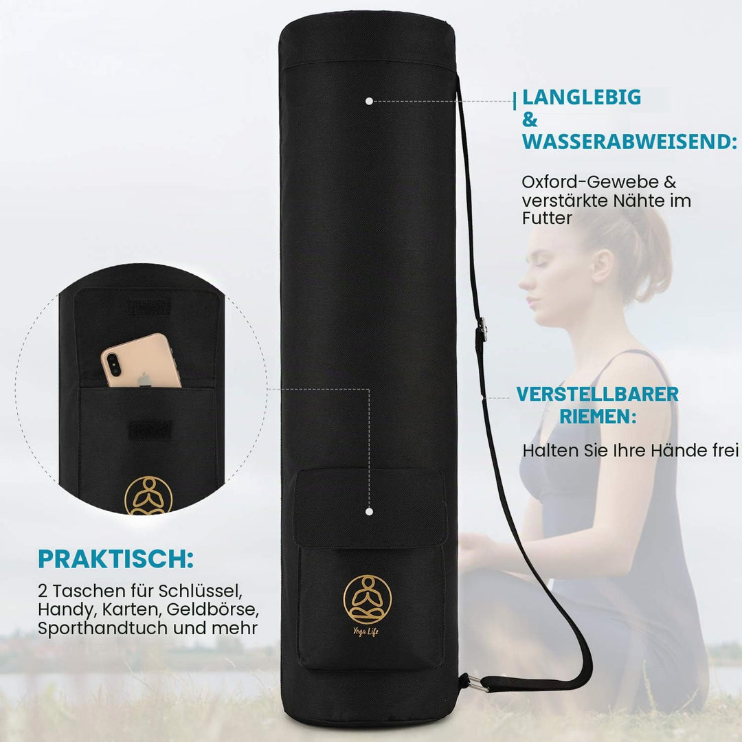 Gonex Yogatasche, Yogamatte Tasche Durchgehender Reissverschluss für Robuste wasserdichte Yogamatten