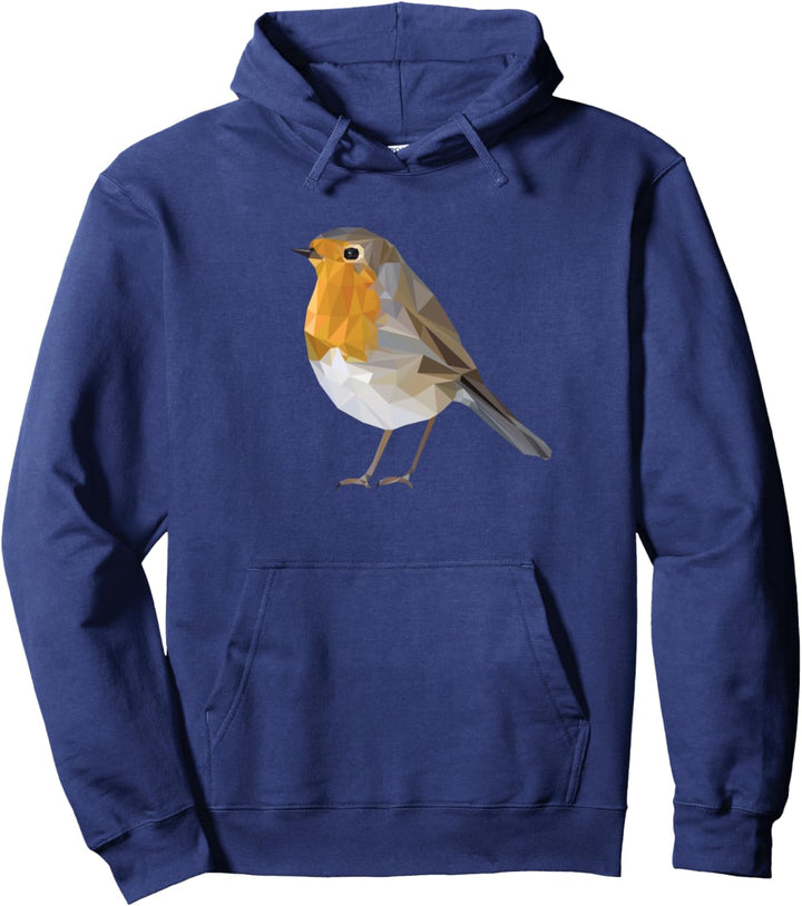 Süsses Rotkehlchen in low-poly - fluegge Premium Design Pullover Hoodie