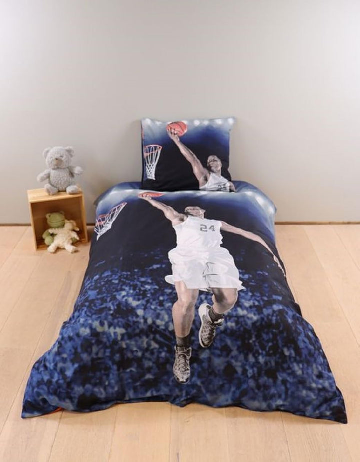 BrandMac Bettwäsche Set Basketball 135 x 200 cm Baumwolle