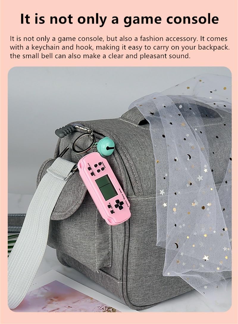 CZT Mini Ziegel Konsole Kreative Schlüsselanhänger Retro Block Konsole Rucksack Hängende Schmuck mit