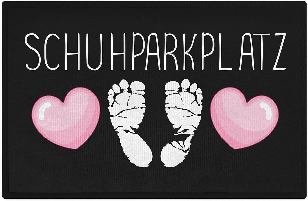 Trendation - Schuhparkplatz Lustige Fussmatte Geschenk Fussmatte mit Spruch Innen und Aussenbereich