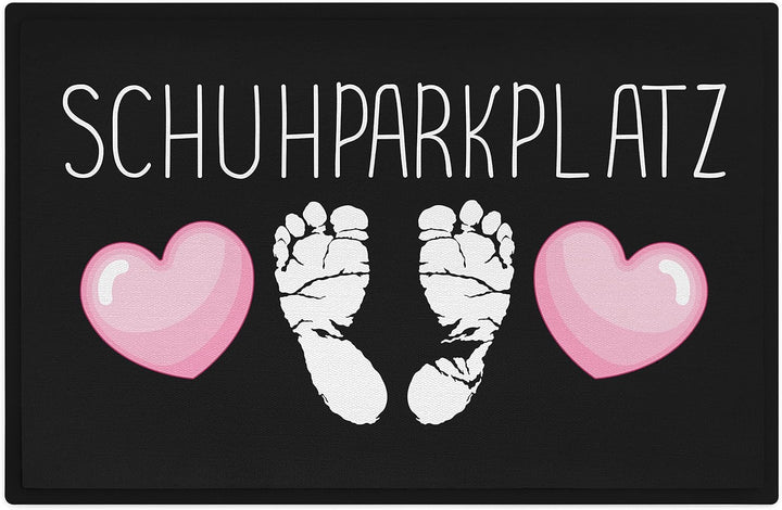 Trendation - Schuhparkplatz Lustige Fussmatte Geschenk Fussmatte mit Spruch Innen und Aussenbereich