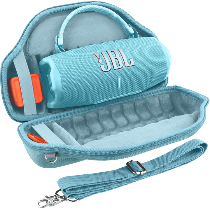 co2CREA Hart Reise Schutz Hülle Etui Tasche für JBL Charge 6 Bluetooth Lautsprecher mit abnehmbarem
