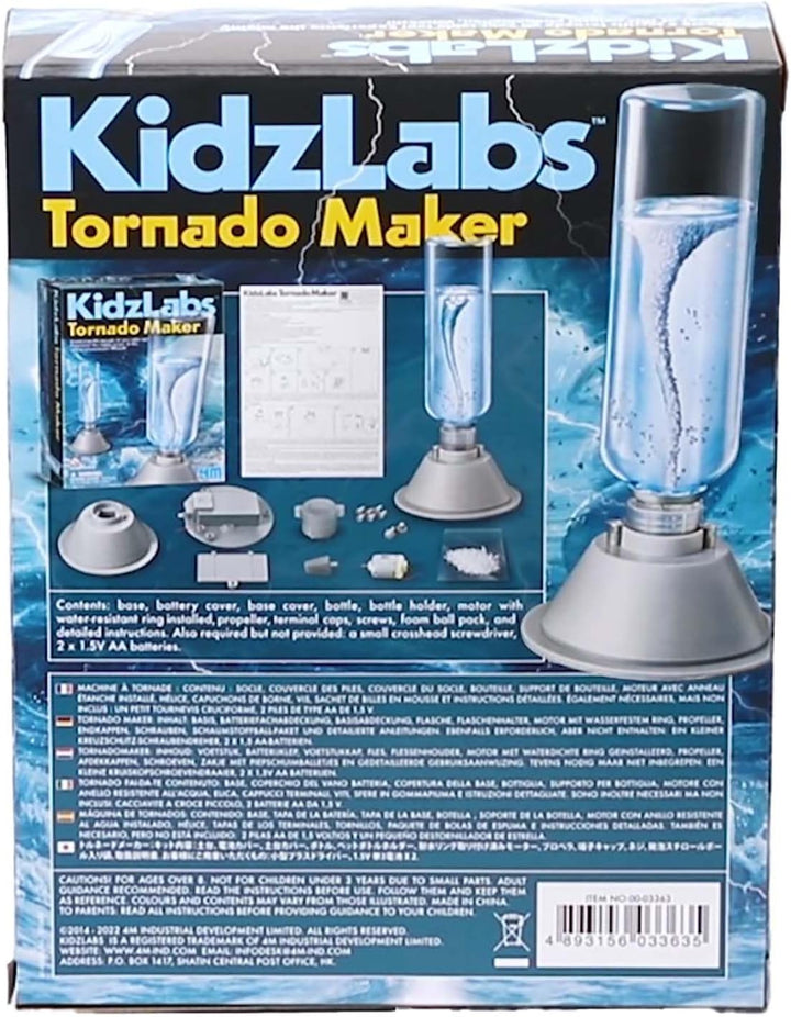 4M KidzLabs Experimentierkasten Tornado Maker - für Kinder ab 8 Jahre, Wissenschaft Spielzeug Mint L