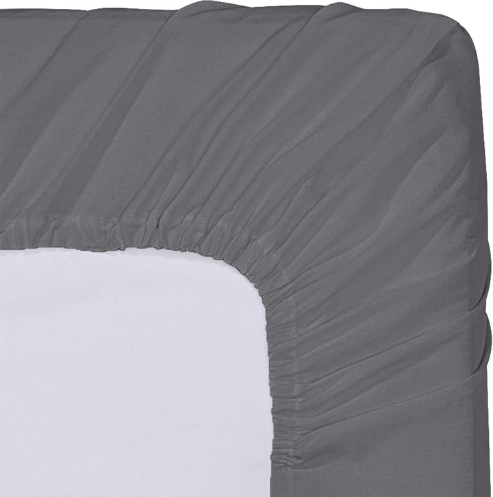 Utopia Spannbettlaken 6-teilig Grau Twin grau, Twin Grau