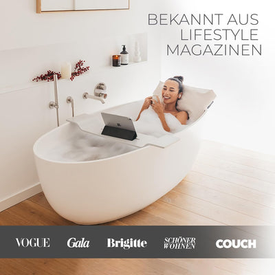 BADESOFA® Fusskissen | Premium-Qualität | Badewannen-Kissen für bequemes Baden | Made in EU | Badewa