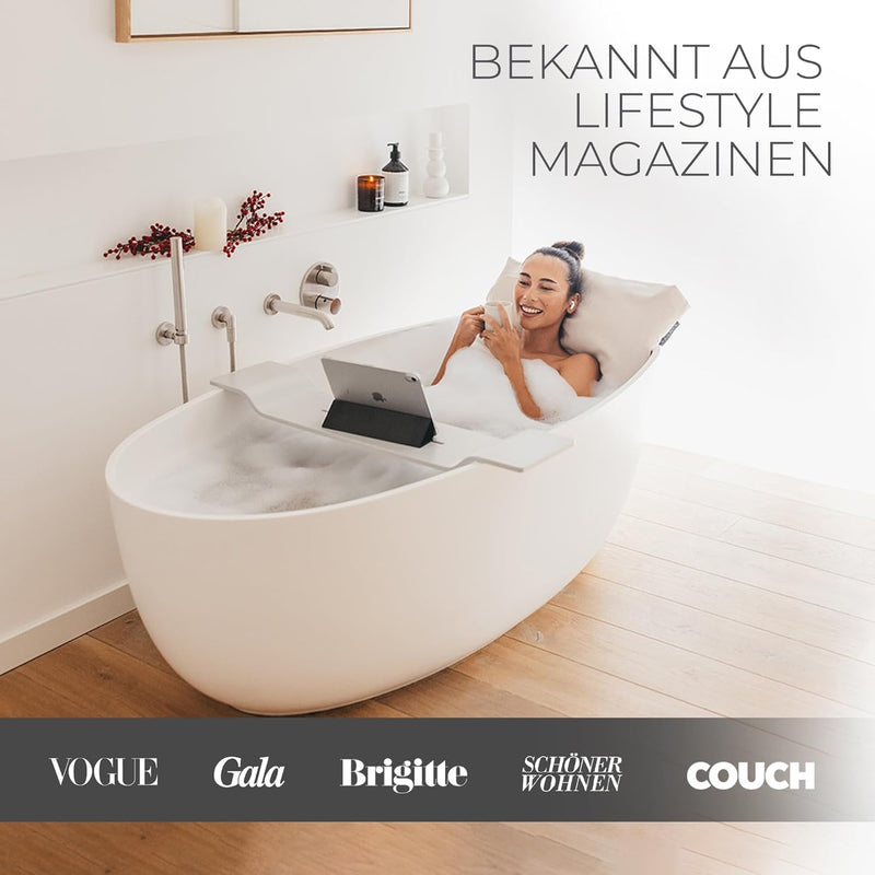 BADESOFA® Fusskissen | Premium-Qualität | Badewannen-Kissen für bequemes Baden | Made in EU | Badewa