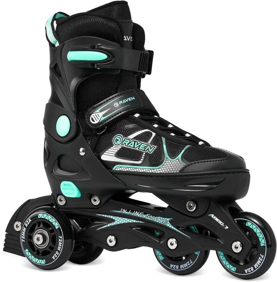 Raven 3in1 Verstellbare Inline Skates Spirit - Inliner Triskates - Rollschuhe - Kugellager Abec7 - S