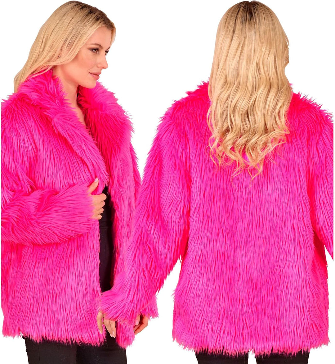 W WIDMANN MILANO Party Fashion - Kunstfell-Jacke für Damen und Herren, Plüschjacke, Kostüm, Party Ou