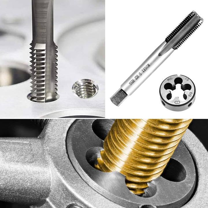 M16 x 1,5 Metrisch Gewindeschneid und Gewindeschneideisen, Gewindeschneider, M16 HSS Gewindebohrer S