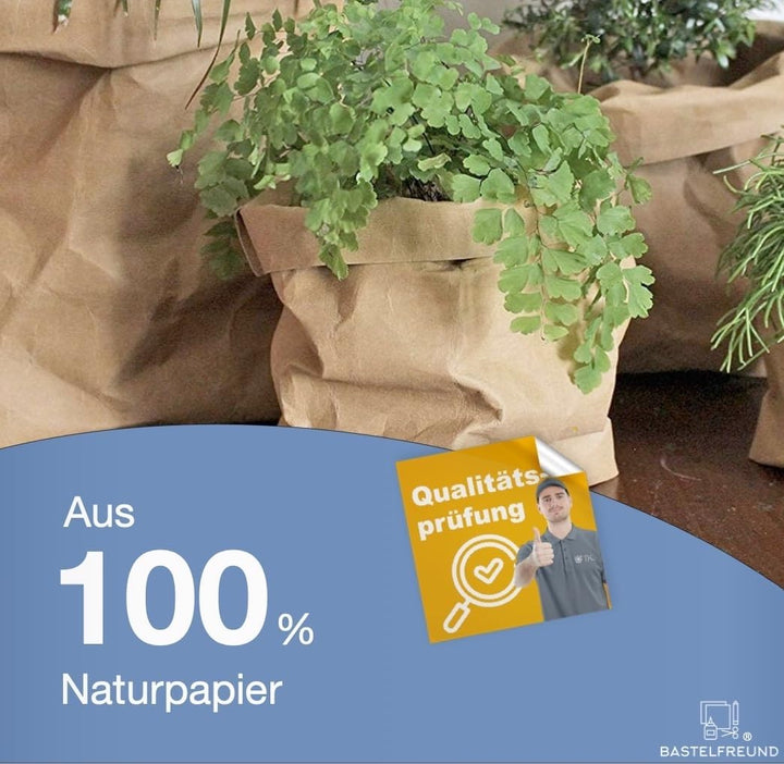 250x braune Beutel 265 x 170 mm Kraftpapiertüten aus Kraftpapier als DIY Adventskalender Tüten Beute