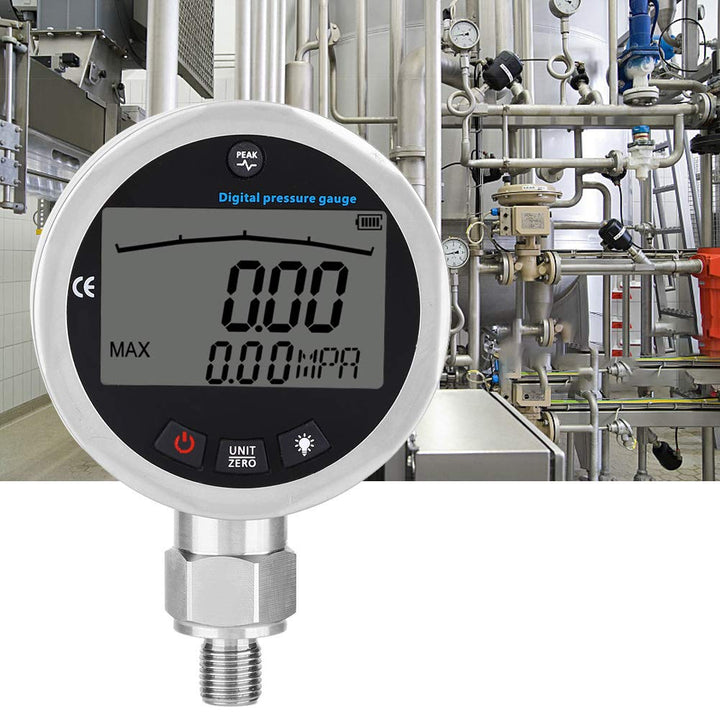 3.15 Digitales Hydraulisches Manometer aus Edelstahl, 10000 Psi, Hydraulisches Manometer, 10000 PSI,