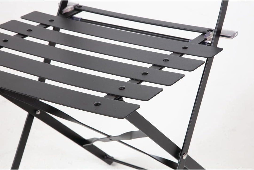 Bolero stalen stoelen zwart (Box 2), 800(H) x 387(W) x 471(D)mm Schwarz, Schwarz