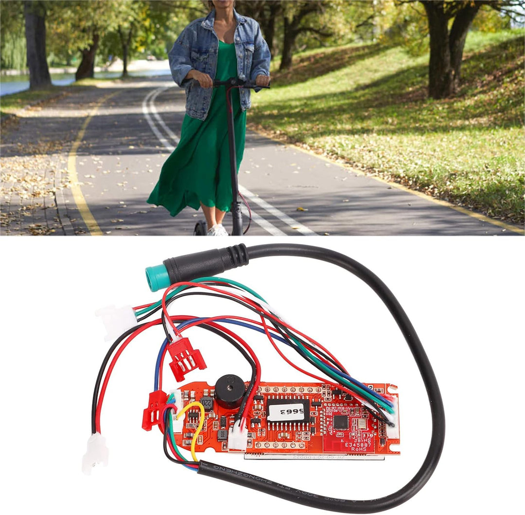 Vikye Elektroroller-Armaturenbrett, Wasserdichter Metall-Elektroroller-Ersatz-Platine für Fahrten Im