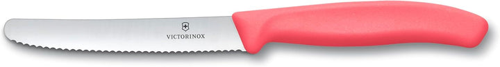 Victorinox Swiss Classic, Frühstücksmesser, Brötchenmesser Set, 6teilig, Scharfe Klinge, Wellenschli