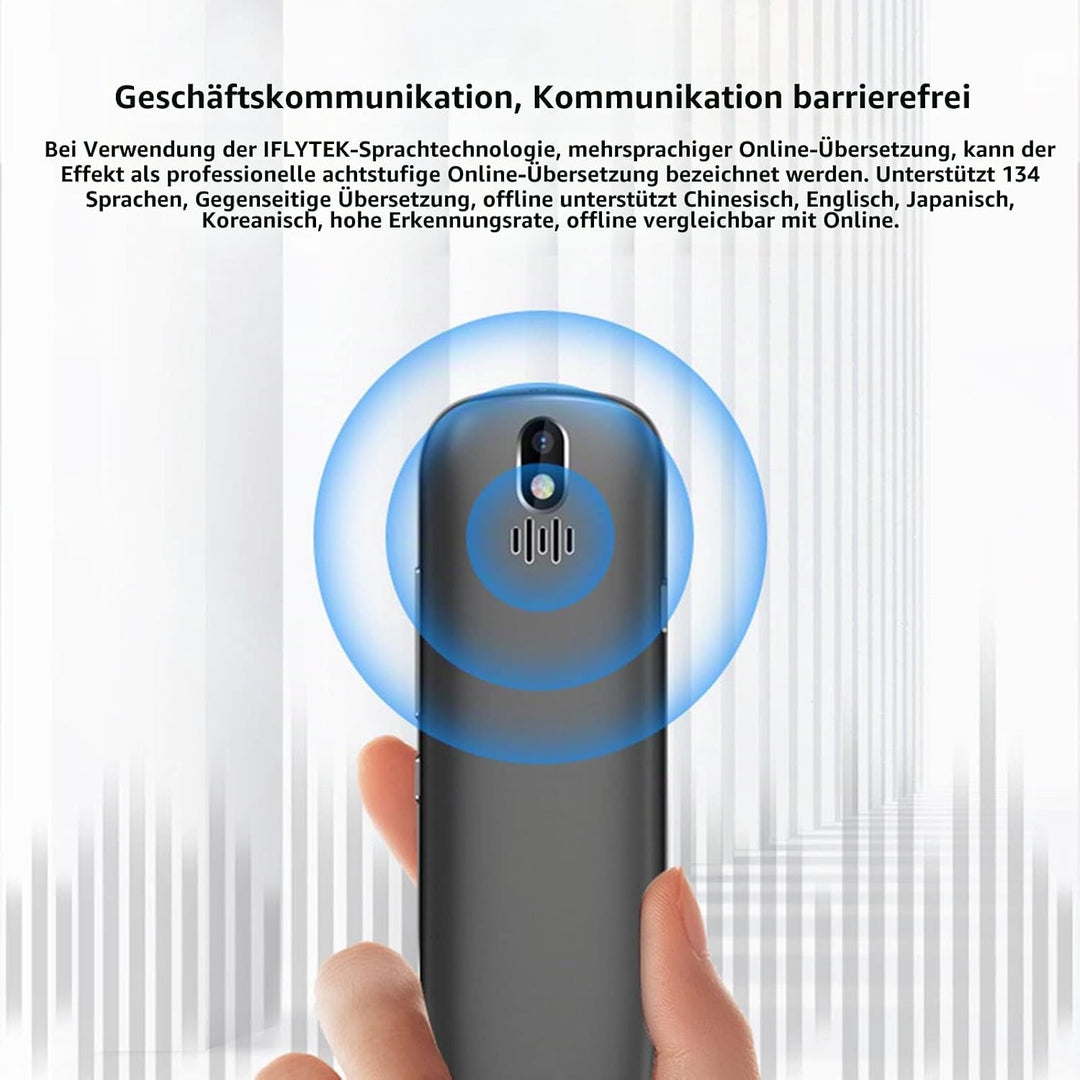 Übersetzungsstift-Scanner, 134-Sprachen-Übersetzungsgerät mit 3,5-Zoll-Touchscreen, Bluetooth-Offlin