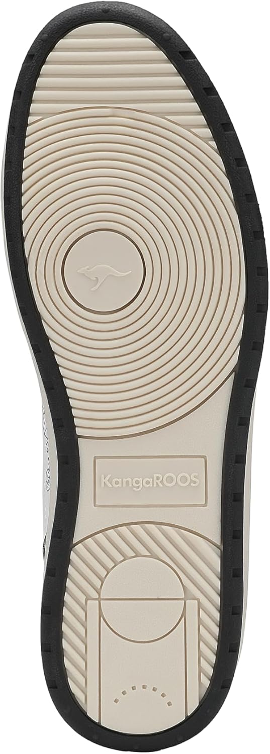 KangaROOS Unisex K-slam One Sneaker 38 EU White Jet Black, 38 EU White Jet Black