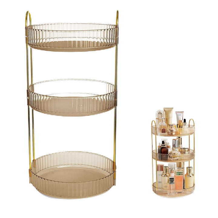 Make Up Organizer,360° drehbarer Makeup Organizer,Skincare Parfüm Organizer,Badezimmer Kosmetik Orga