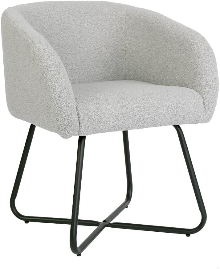 Mingone Sessel Kleine Loungesessel Cocktailsessel Modern Einzelsofa Lammwolle Designer Polstersessel