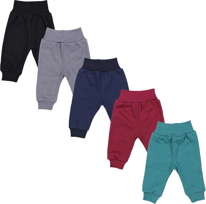 TupTam Unisex Baby Pumphose 5er Pack aus Oeko-Tex zertifizierten Materialien Langhose Unisex 80 Jung