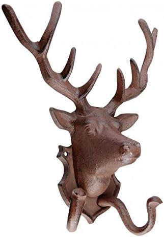 Esschert Design Doppel-Wandhaken, Hirschkopf