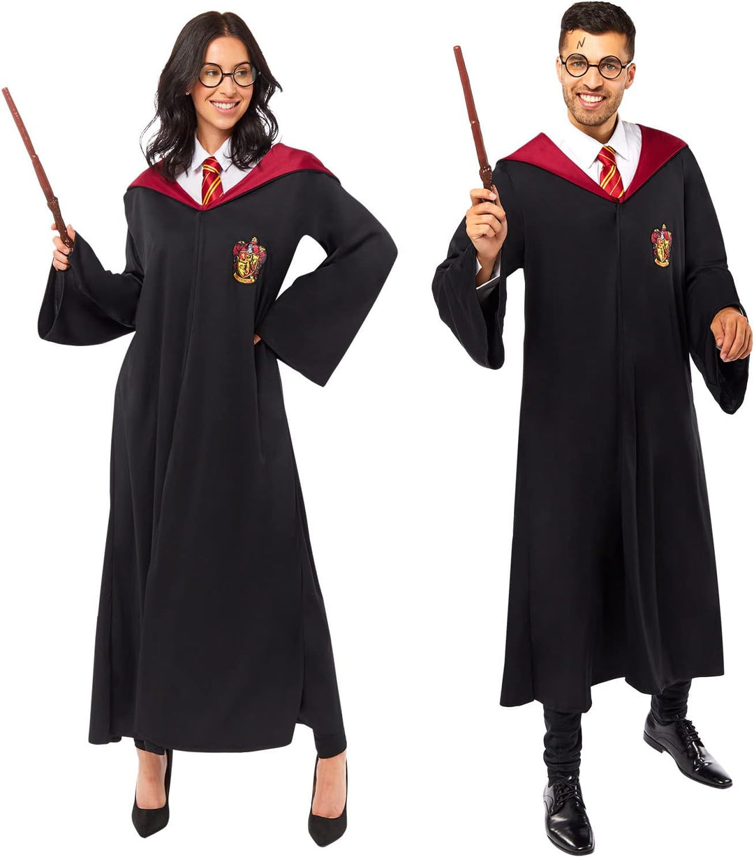 Amscan - Erwachsenenkostüm Gryffindor aus Harry Potter, Umhang und Zauberstab, Magier, Zauberer, Sch