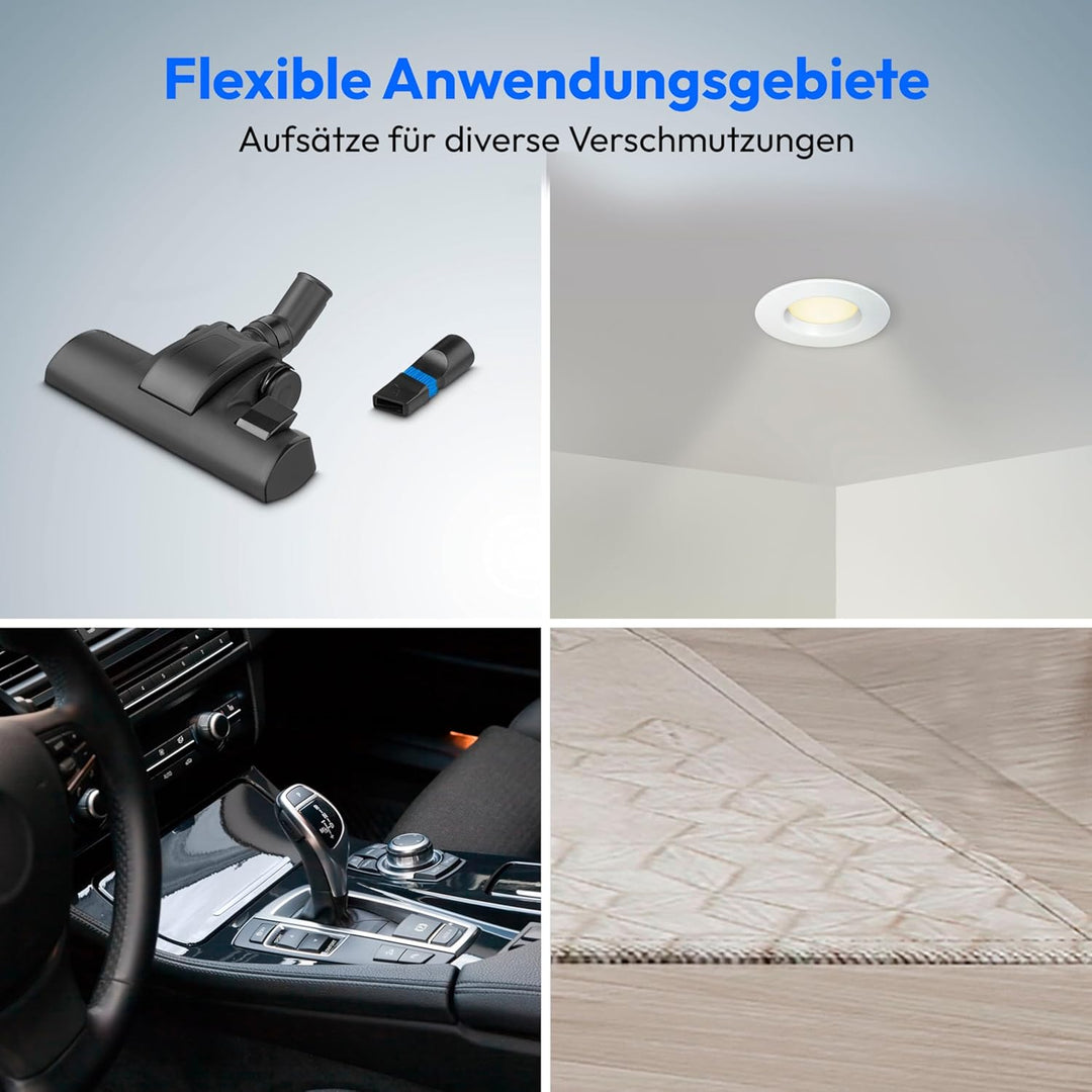 MEDION E2001 Zyklon-Staubsauger (beutellos, 800 Watt Leistung, 2 Liter Staubbehälterkapazität, 7 m A