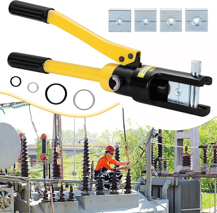 16 Tonnen Hydraulische Presszange Crimpzange, 8-300 mm² Kabelschuhe Zange Crimpzange, Hydraulische Q