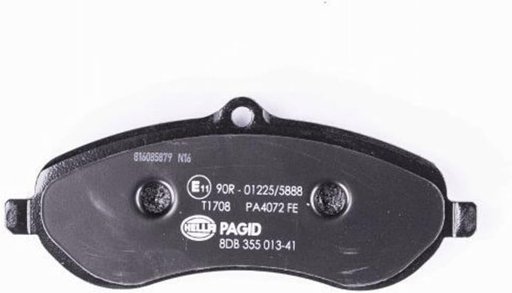 HELLA PAGID 8DB 355 013-411 Bremsbelagsatz - T1708 - Dicke/Stärke: 18.3mm - Bremssystem: Lucas - mit