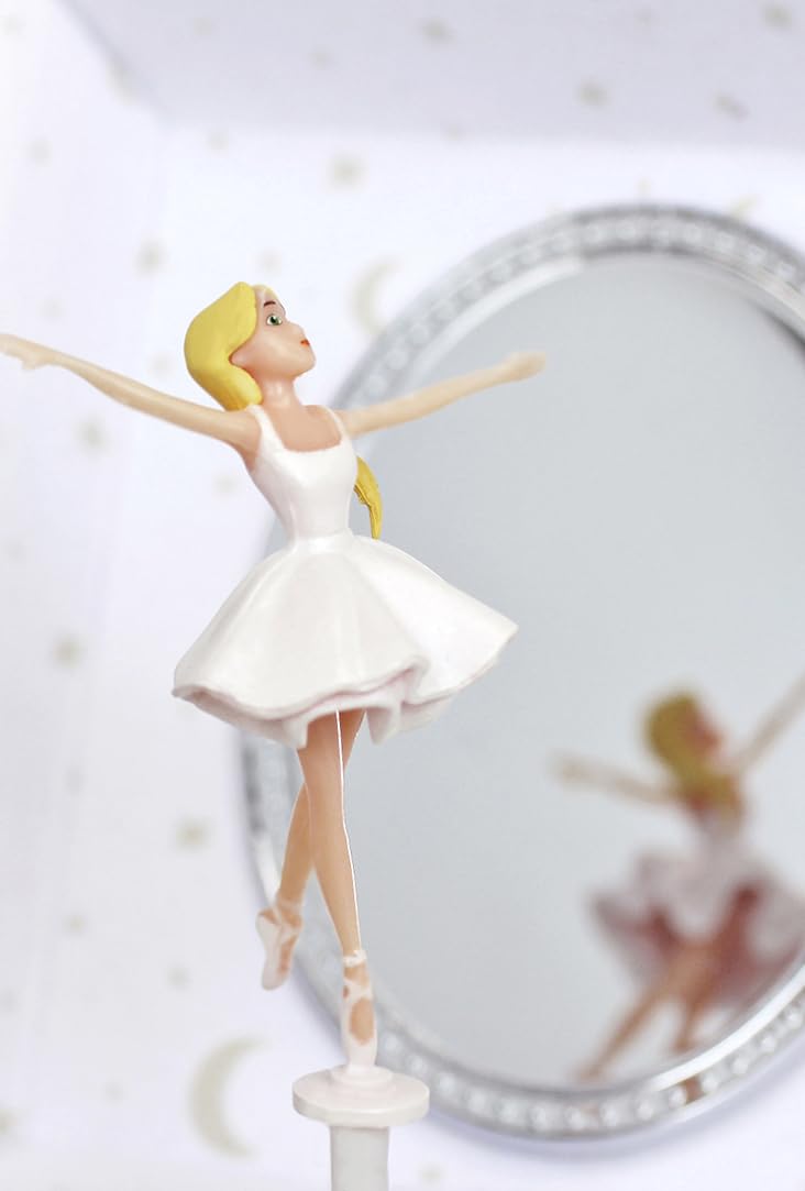 Trousselier 6260703 Musikspieldose für Kinder, Ballerina, nachtleuchtend, Schmuckschatulle mit auszi