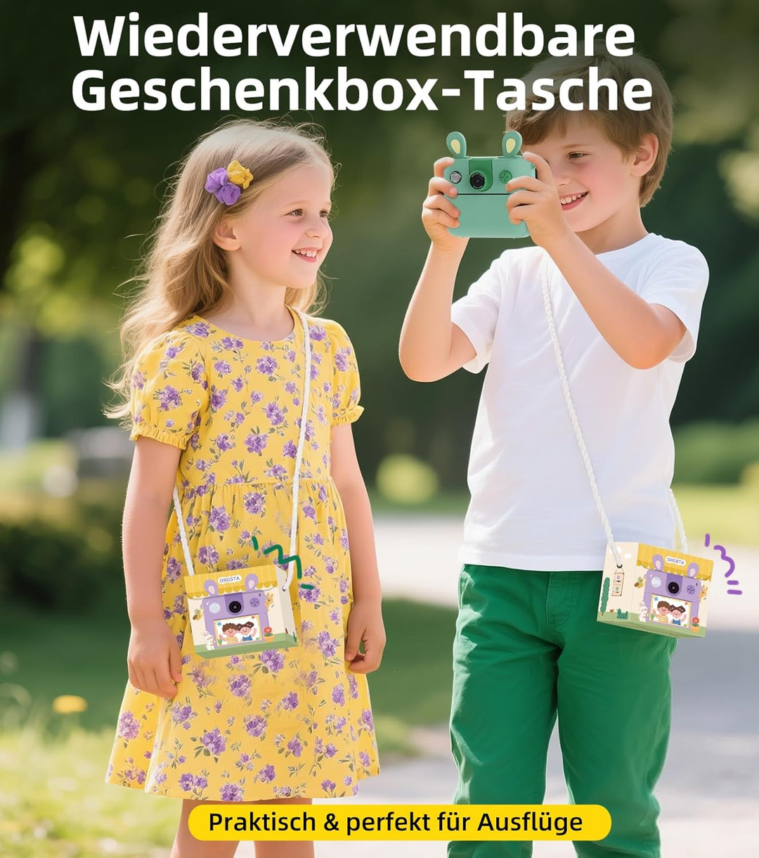 ORGSTA Kinderkamera Sofortbildkamera Digitalkameras Kinder Kameras Personalisierte Spielzeug Geschen