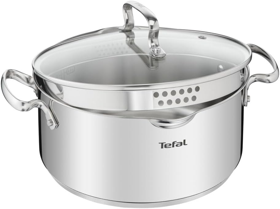 Tefal DUETTO+ G7194455 saucepan Round Stainless steel Grösse: 20 cm, Grösse: 20 cm