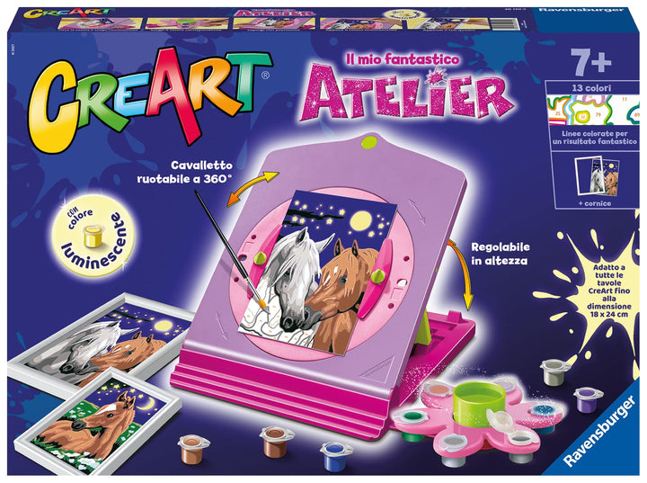 Ravensburger Creart Atelier Cavalli - Malen nach Zahlen - Komplettset - Kompatibel mit der Creart Li