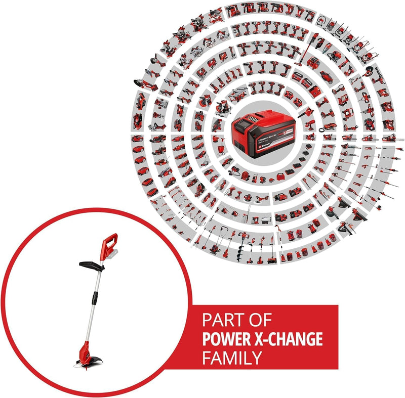 Einhell Rasentrimmer GC-CT 18/24 Li – Solo Power X-Change (Li-Ion, individuell einstellbarer Telesko