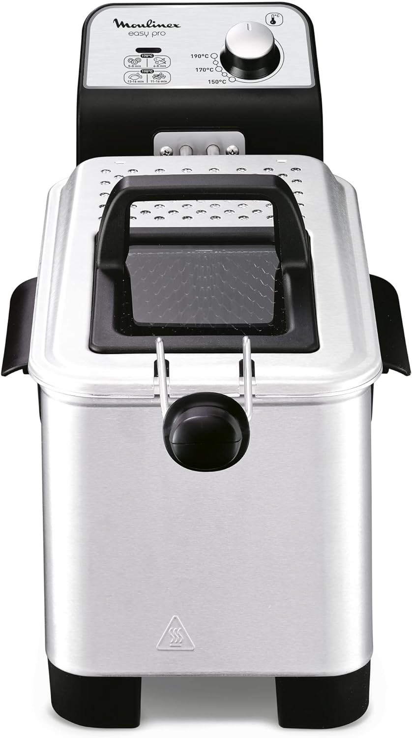 Moulinex Easy Pro 3 l Fritteuse, klassisch, 2.300 W, 2 Frittierstufen, verstellbares Thermostat, 600