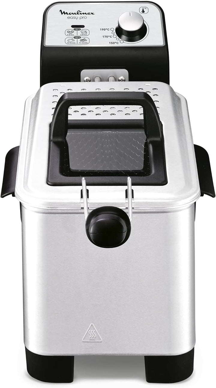 Moulinex Easy Pro 3 l Fritteuse, klassisch, 2.300 W, 2 Frittierstufen, verstellbares Thermostat, 600
