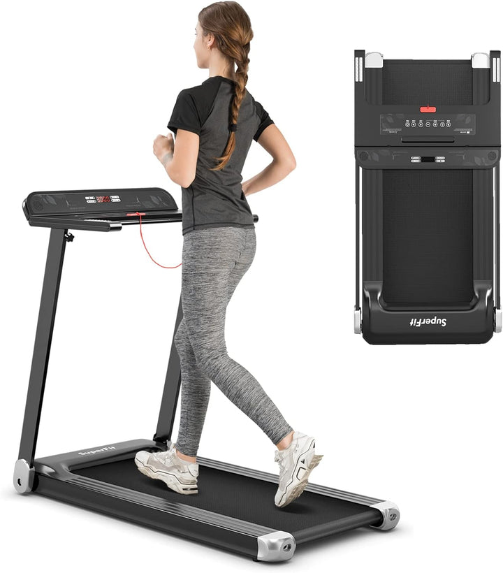 COSTWAY Elektrisches Laufband App-kontrolliert | Bluetooth | 3 Modi 12 voreingestellte Programme | L