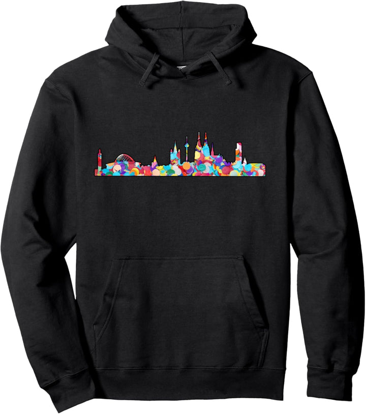 Cooles Kölner Skyline Konfetti Karneval Kölle Alaaf Kostüm Pullover Hoodie
